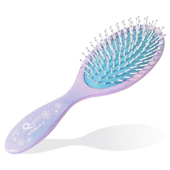 Frozen Princess Elsa Hair Brush For Girls Scrunchies & Detangling Brush 5 Pcs - Picture 7 of 7